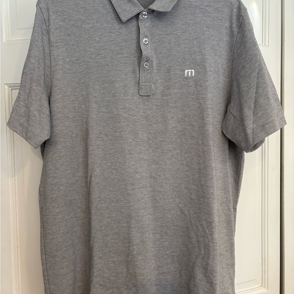 Travis Matthews Men's Gray Polo Shirt